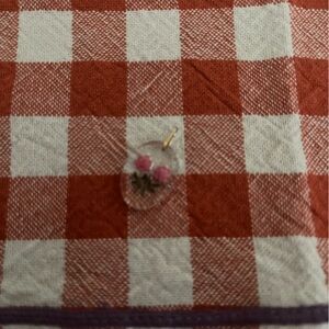 delicate pink flower bouquet charm necklace pendant